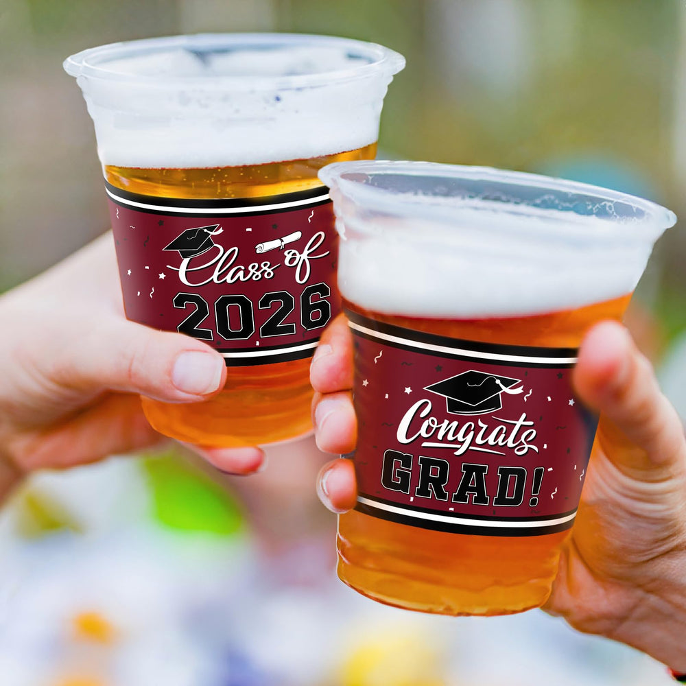 Gatherfun cups feature hats and scrolls icons for festive decor.