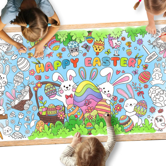 Gatherfun Easter activity poster—315x72 inches—large coloring canvas for kids