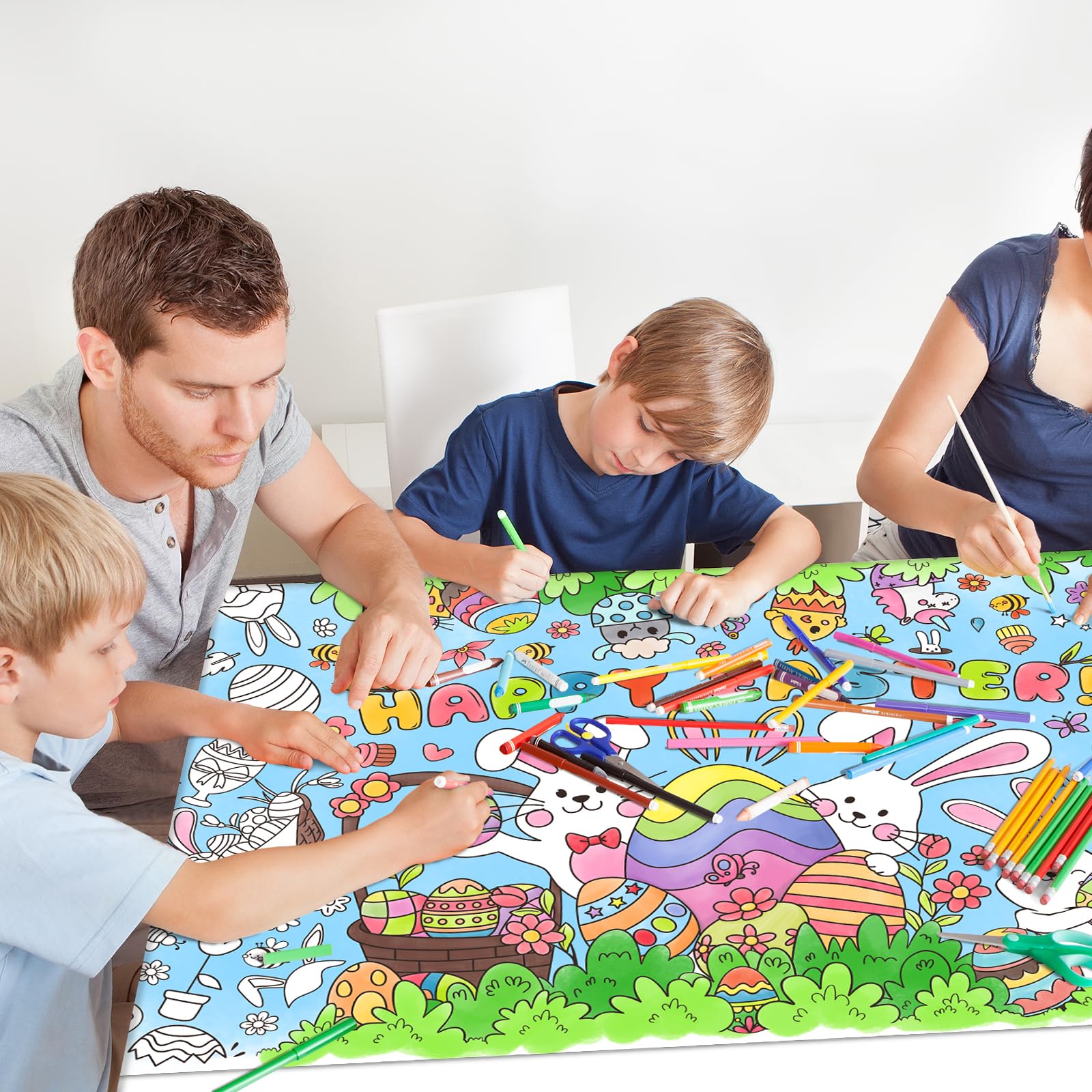 Gatherfun Easter decor banner—easy roll-up for quick post-party cleanup