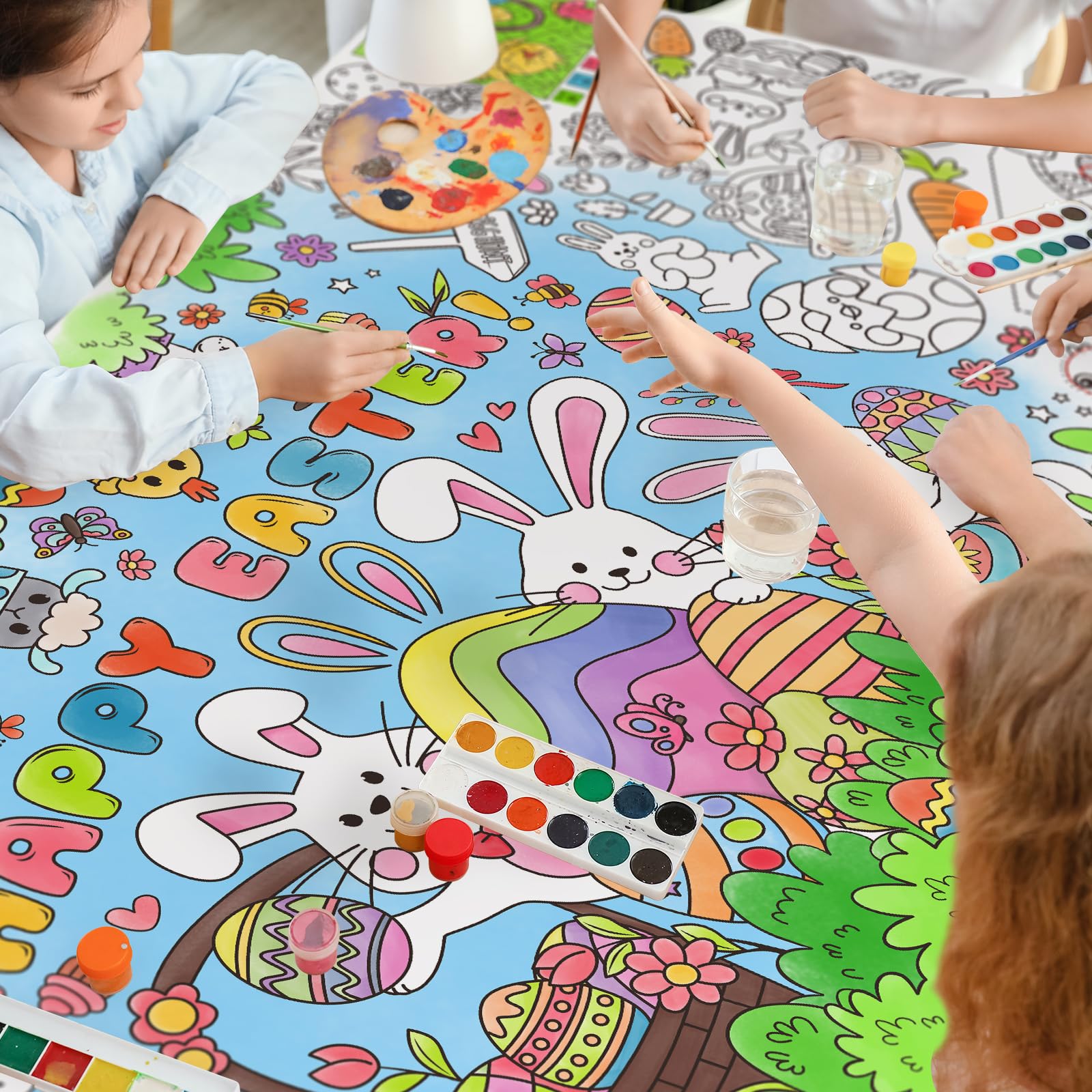 Gatherfun Easter poster with creative games—engages children through varied activities