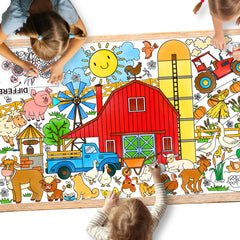 Gatherfun Farm Animal Giant Coloring Poster provides a large coloring area for classroom use.