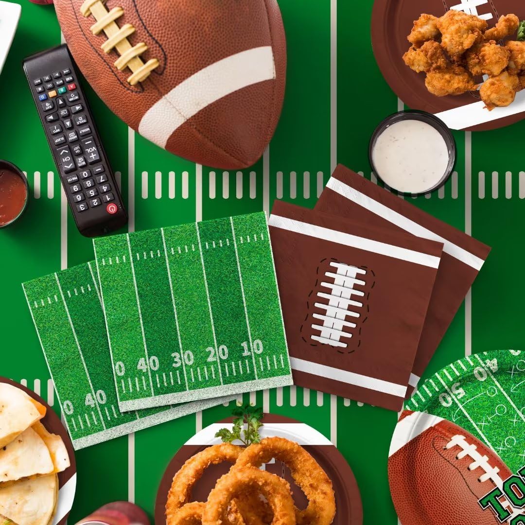 Gatherfun football banner, field-and-yard design for festive decor