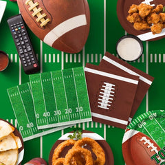 Gatherfun football banner, field-and-yard design for festive decor
