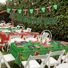 Gatherfun touchdown tablecloths 54x108 provide table protection and style