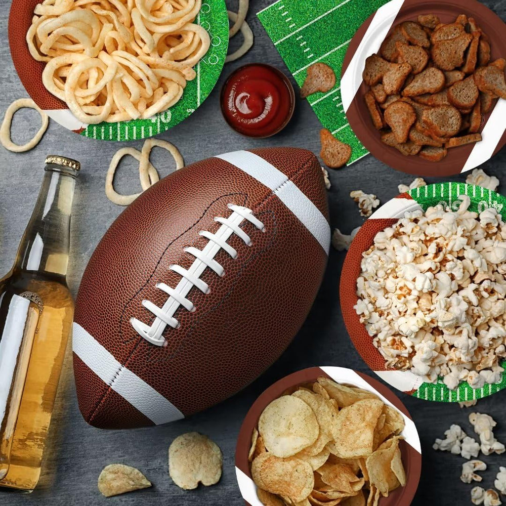 Gatherfun football touchdown tablecloth 54x108, protects surfaces