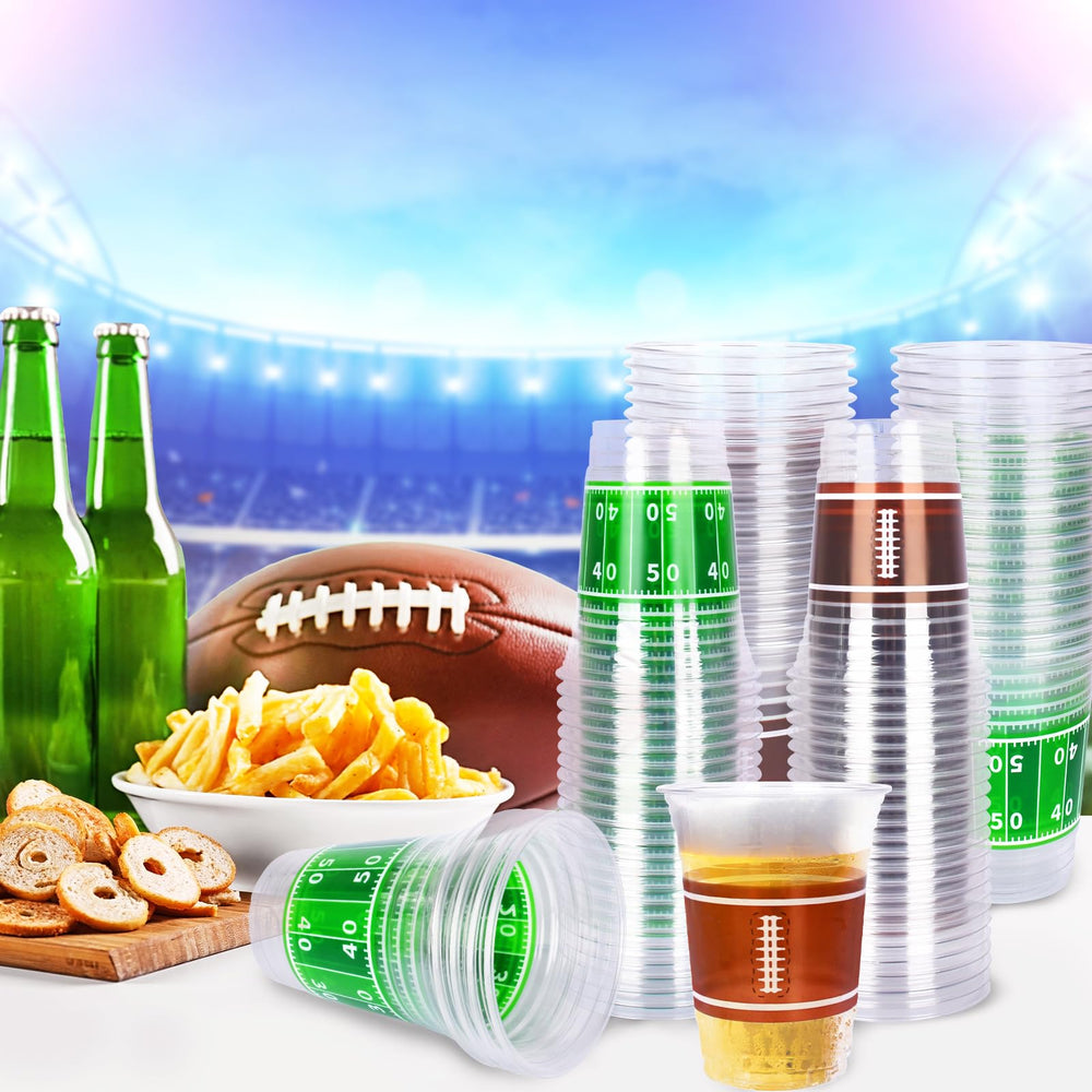 Gatherfun football-themed cups enhance game-day celebrations