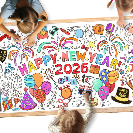 Gatherfun giant coloring poster on classroom wall inviting collaborative coloring and wall decoration