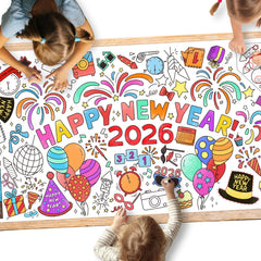 Gatherfun giant coloring poster on classroom wall inviting collaborative coloring and wall decoration