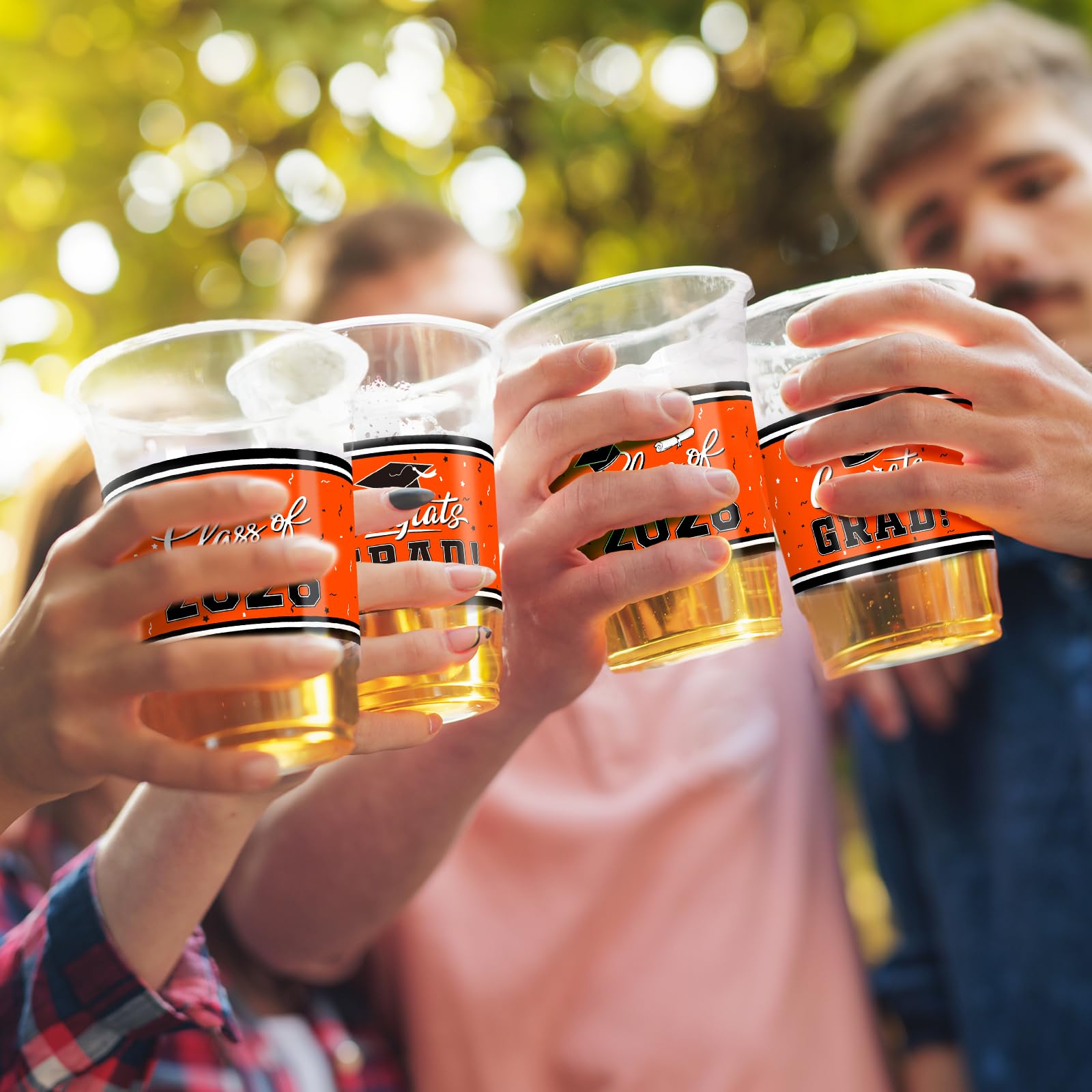 Gatherfun graduation drinkware featuring bold slogans adds visual spark to any ceremony.