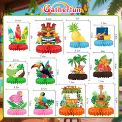 Gatherfun Hawaiian Luau pineapple centerpiece brightens photos with island flair