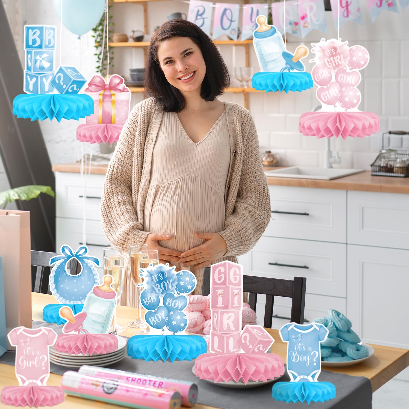 Gatherfun honeycomb centerpieces enhance table visuals for memorable moments