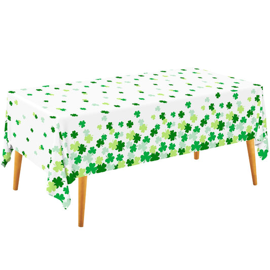 Gatherfun Lucky Shamrock tablecloth 54x108 inches adds festive charm while protecting surfaces