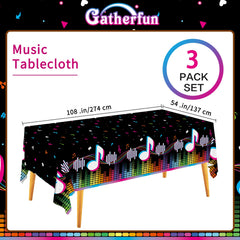 Gatherfun music tablecloth colorful notes brighten tables for kid-friendly celebrations