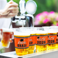 Gatherfun class of 2026 cups help serve beverages neatly while enhancing decor.