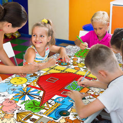 Gatherfun durable white kraft paper poster for classroom and party use.
