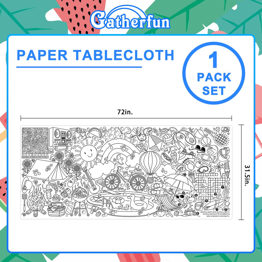 Gatherfun summer-themed banner with sun and rainbow for interactive lessons