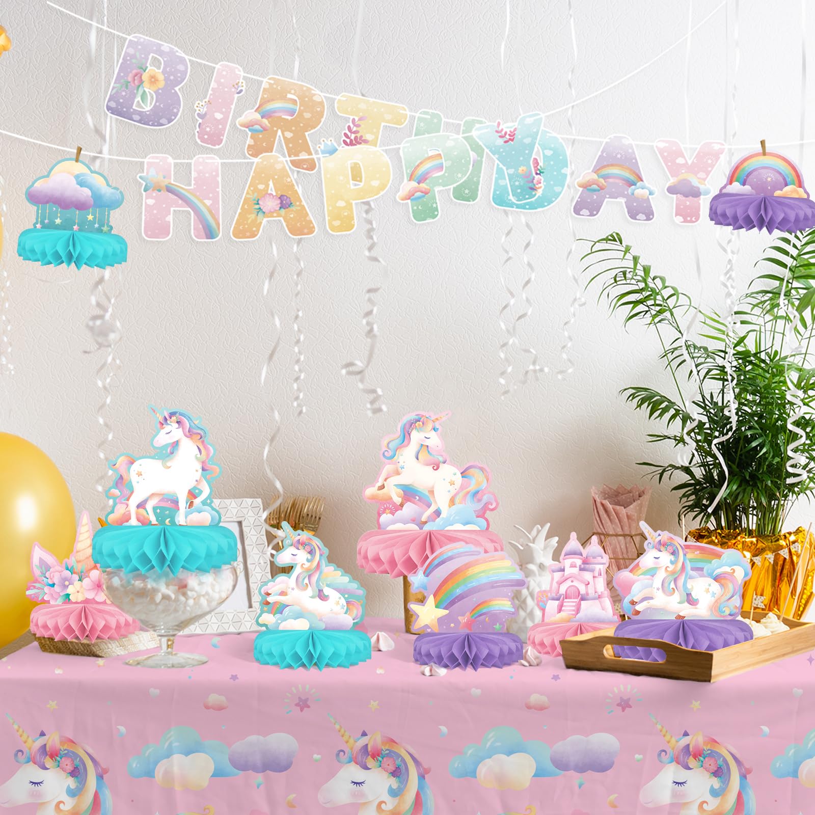 Gatherfun unicorn banner cutouts to enhance photos and decor