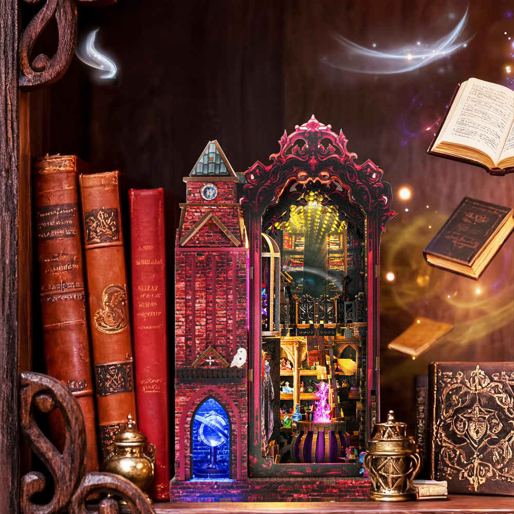 GATTLELIC Book Nook Kit mottled castle walls for authentic fantasy vibe.