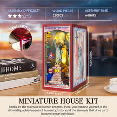 GATTLELIC Liberty's Legacy diorama detail highlights intricate wood craftsmanship.