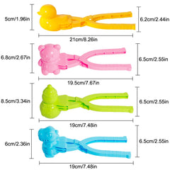 Gawertoy dinosaur-shaped snowball maker clip ideal for durable winter fun
