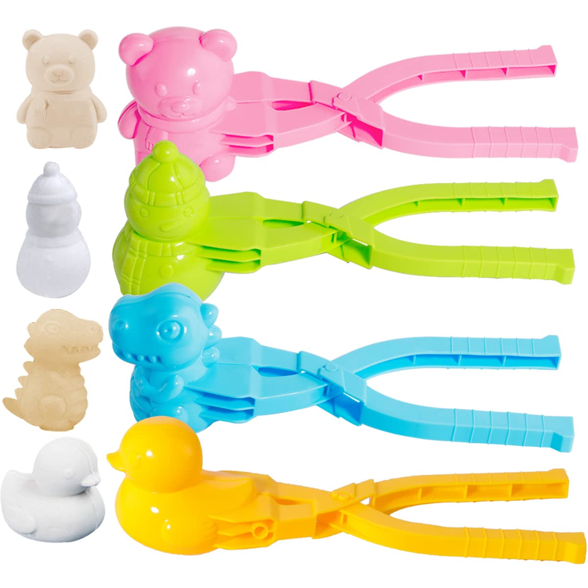 Gawertoy duck-shaped snowball maker clip for fast, consistent snowballs