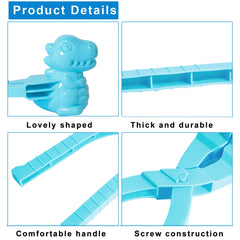 Gawertoy snowman-shaped snowball maker clip for easy shape shaping