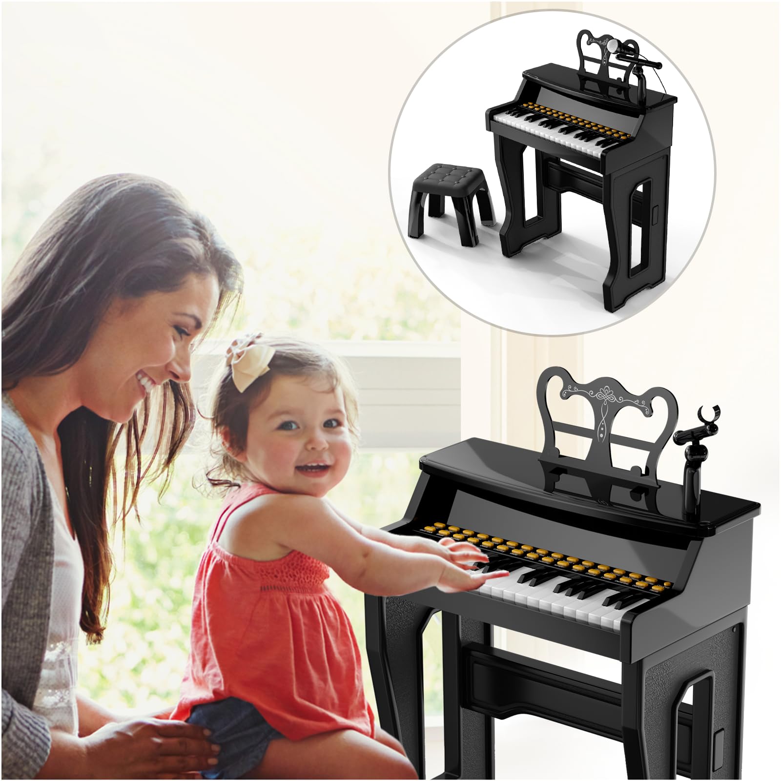 GAYUPLO 37-key piano gift idea for birthdays, inspiring creativity.