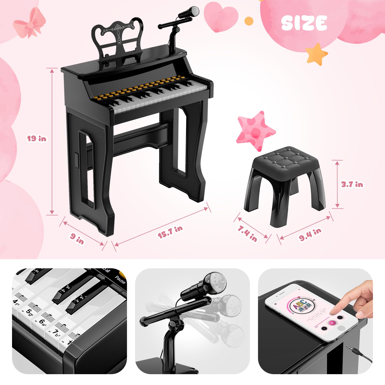 GAYUPLO portable beginner piano enables music fun on the go.