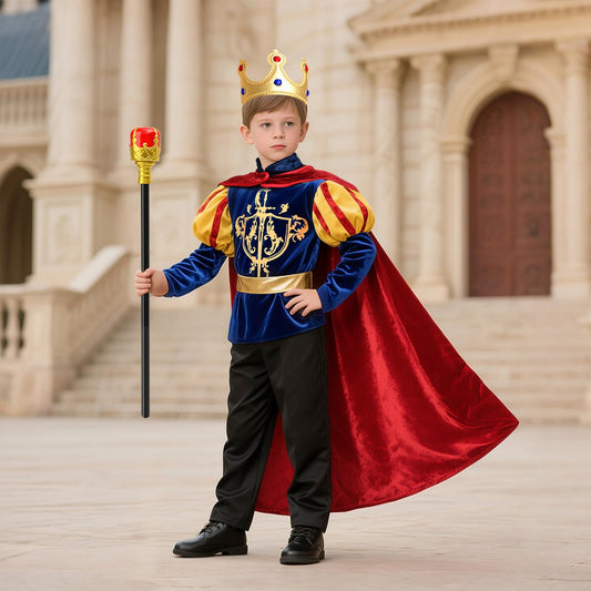 G.C Boys cloak design detail highlighting regal look for dress-up