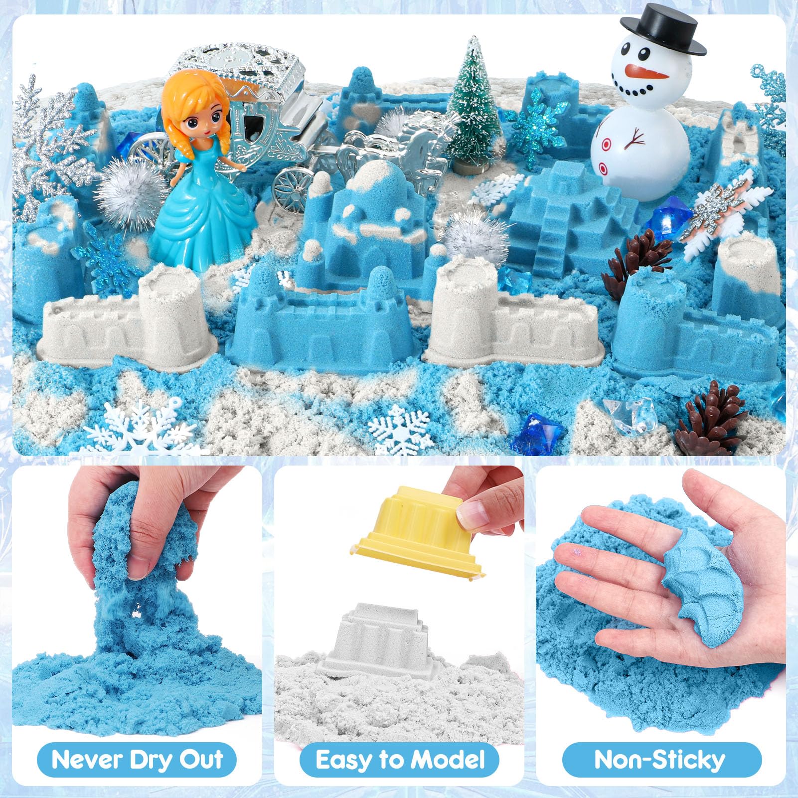 G.C Sensory Bin pine trees and accents spark cozy wintry scenes