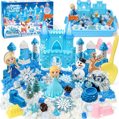 G.C Sensory Bin with princess figure and castle mold for imaginative play