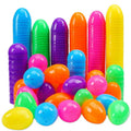 GCNBCNB 600pcs Easter eggs in bright colors for lively egg hunts