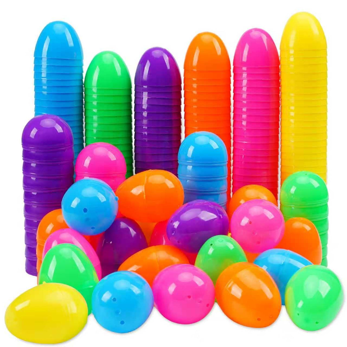 GCNBCNB 600pcs Easter eggs in bright colors for lively egg hunts