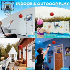 Gcobup foldable rim and backboard enable tidy storage between games.