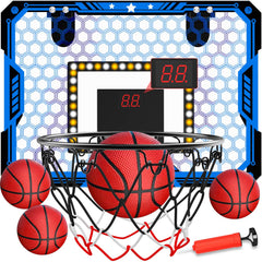Gcobup indoor basketball hoop over the door setup for quick, tool-free installation, saving space.