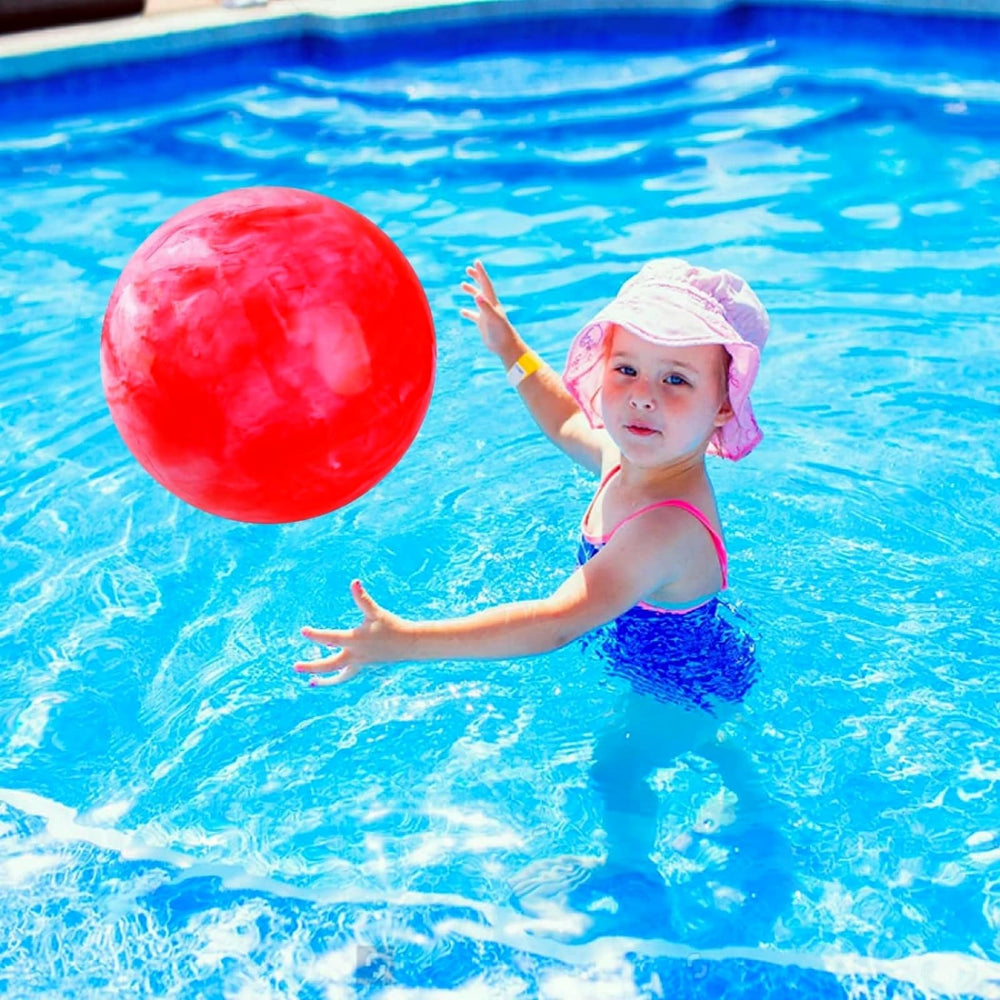 GCQJOQ ball closeup shows soft touch and durable PVC for safe play.