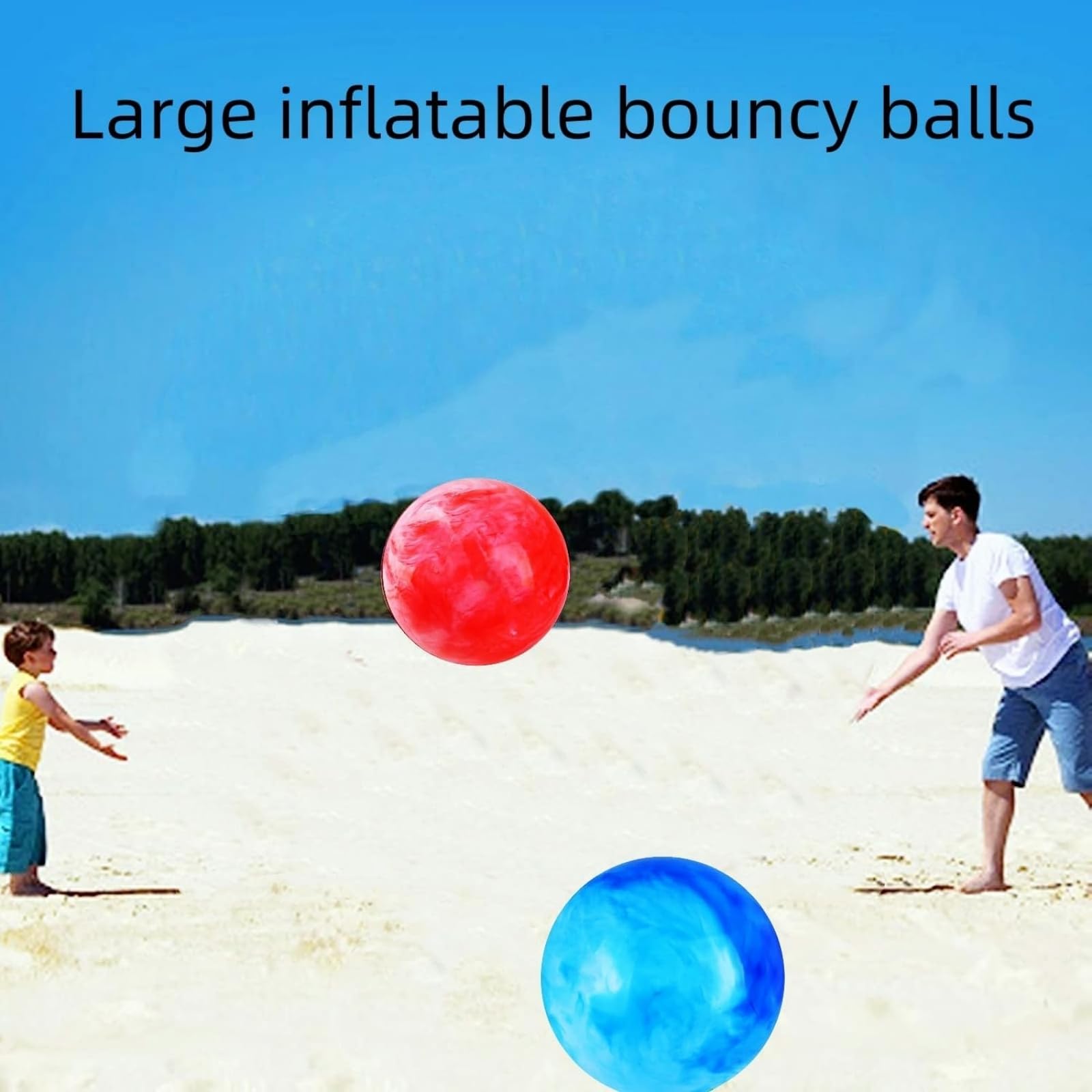 GCQJOQ ball with pump included for quick inflation and setup.