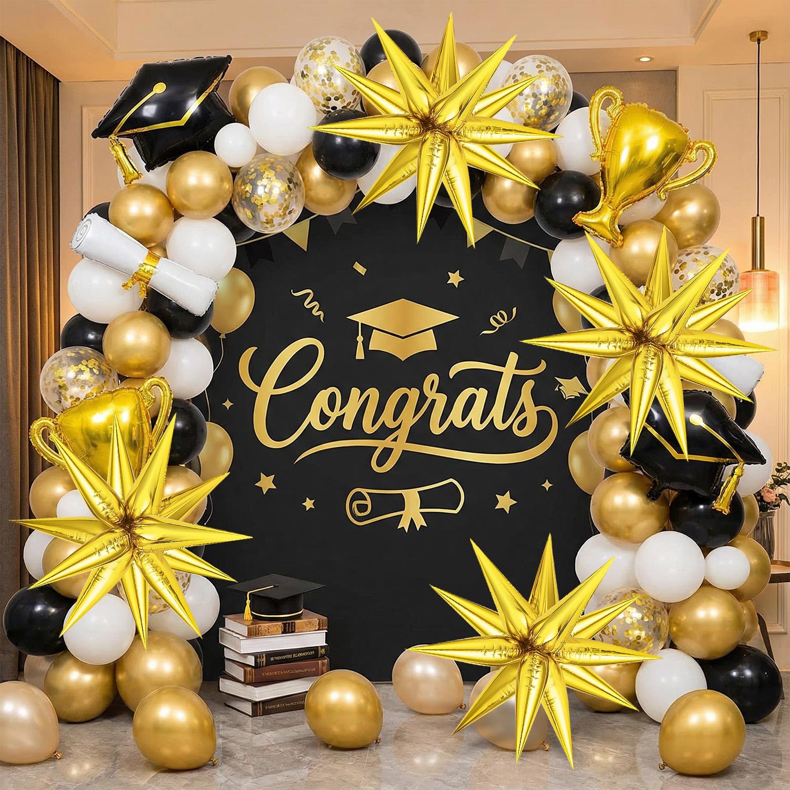 GCTWFYK birthday and wedding decor setup, ideal for ceilings and backdrops.