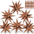 GCTWFYK chocolate color star balloons in a 26-inch display for a wedding backdrop.