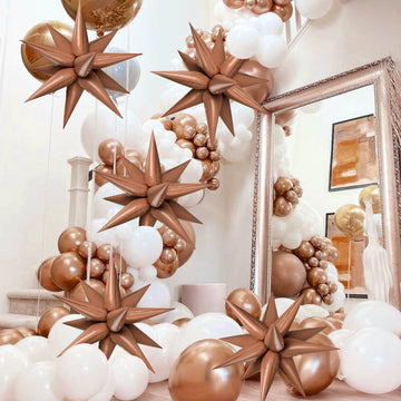 GCTWFYK premium aluminum foil balloons shine and last for weeks after inflation.