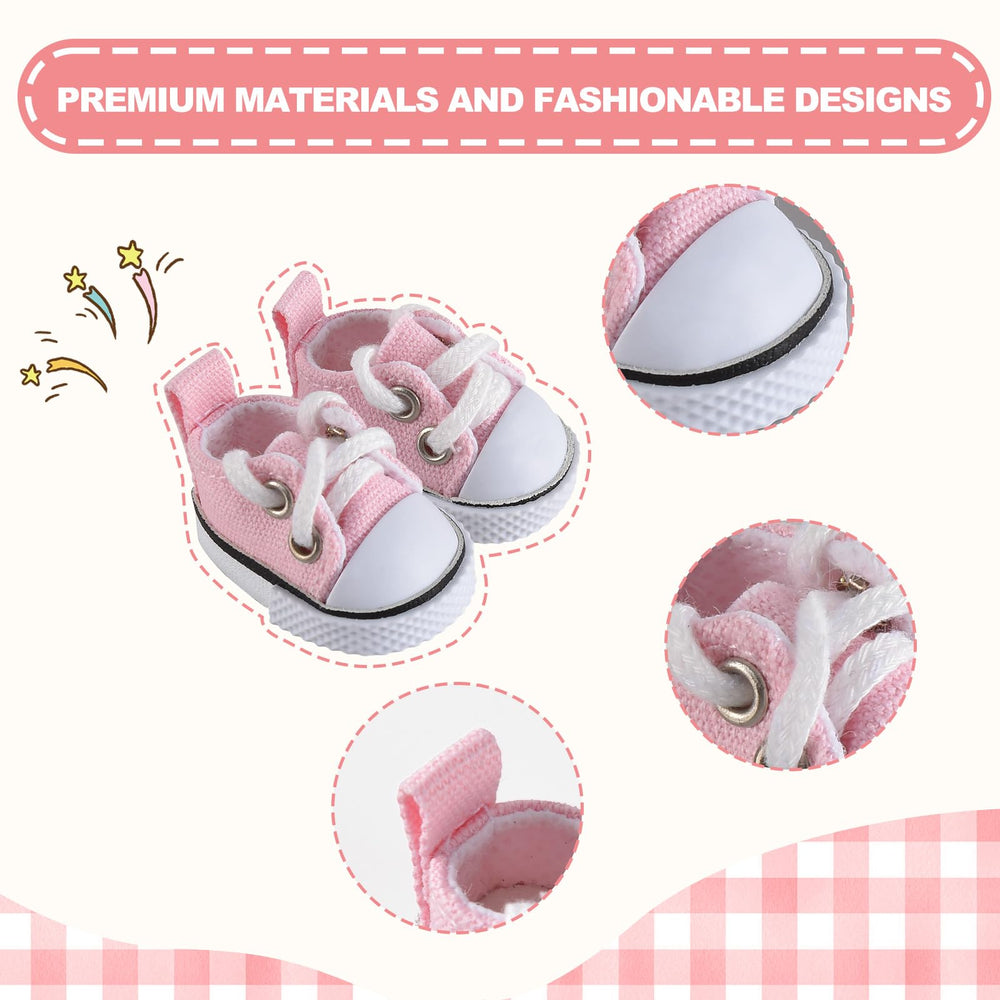 GDLSYLGHY Labubu 15-17cm shoes with sturdy soles for durability.