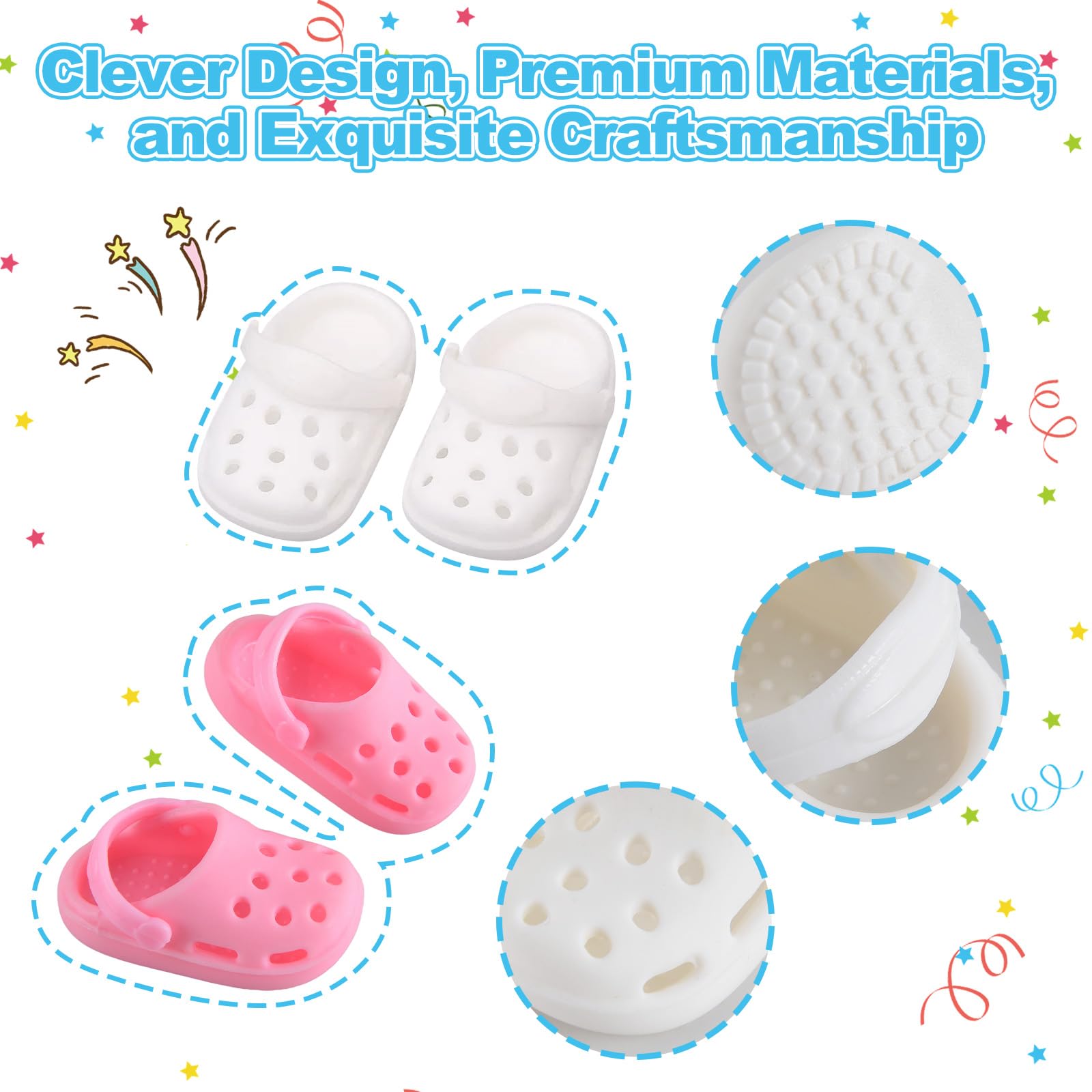 GDLSYLGHY two-pack doll shoes shown together for Labubu outfits and play