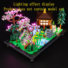 GEAMENT lighting enhances photography and shelf display of Lego Tranquil Garden Icons