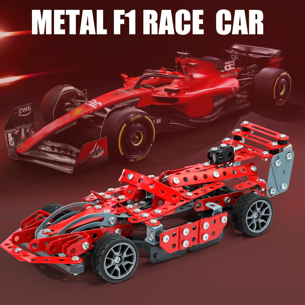Geangvn metal model car kit display-ready build for shelves.