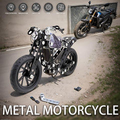 Geangvn motorcycle handles and headlight for authentic assembly visuals.