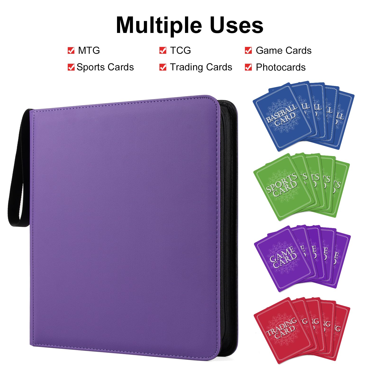 GEAoffice non-PVC material helps keep cards in safe condition.