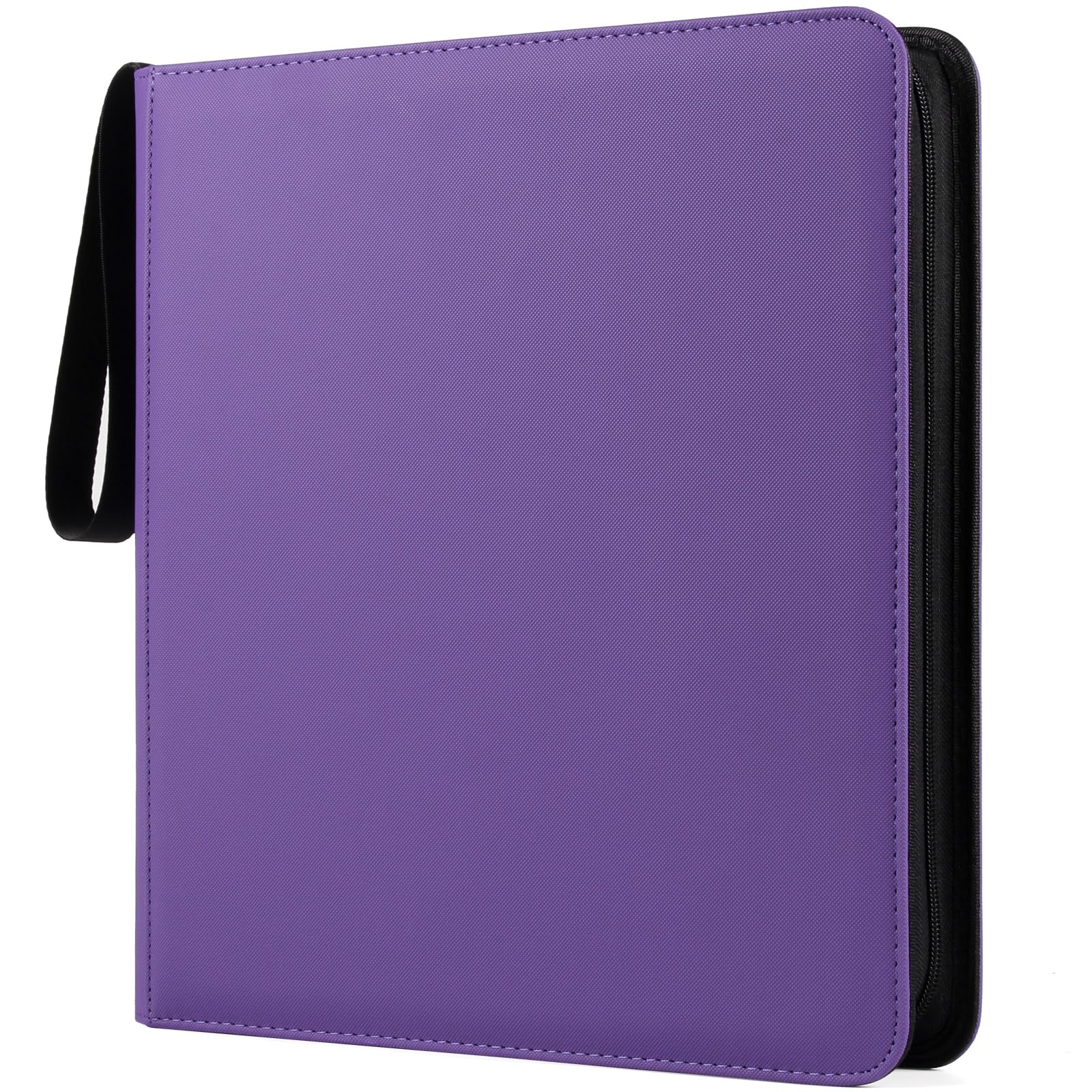 GEAoffice 12-pocket card binder purple cover offers sturdy protection for your collection.