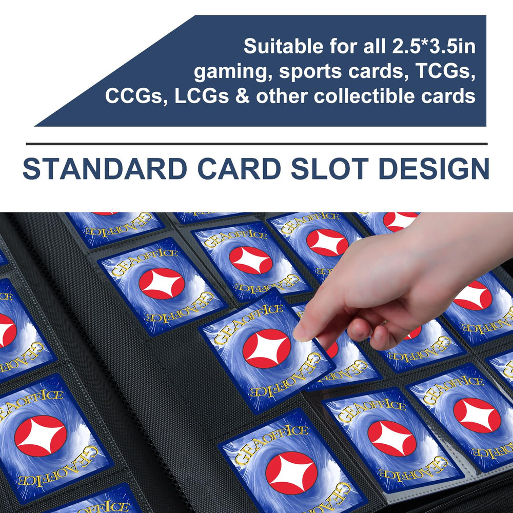 GEAoffice padded PU leather exterior cushions cards during transport