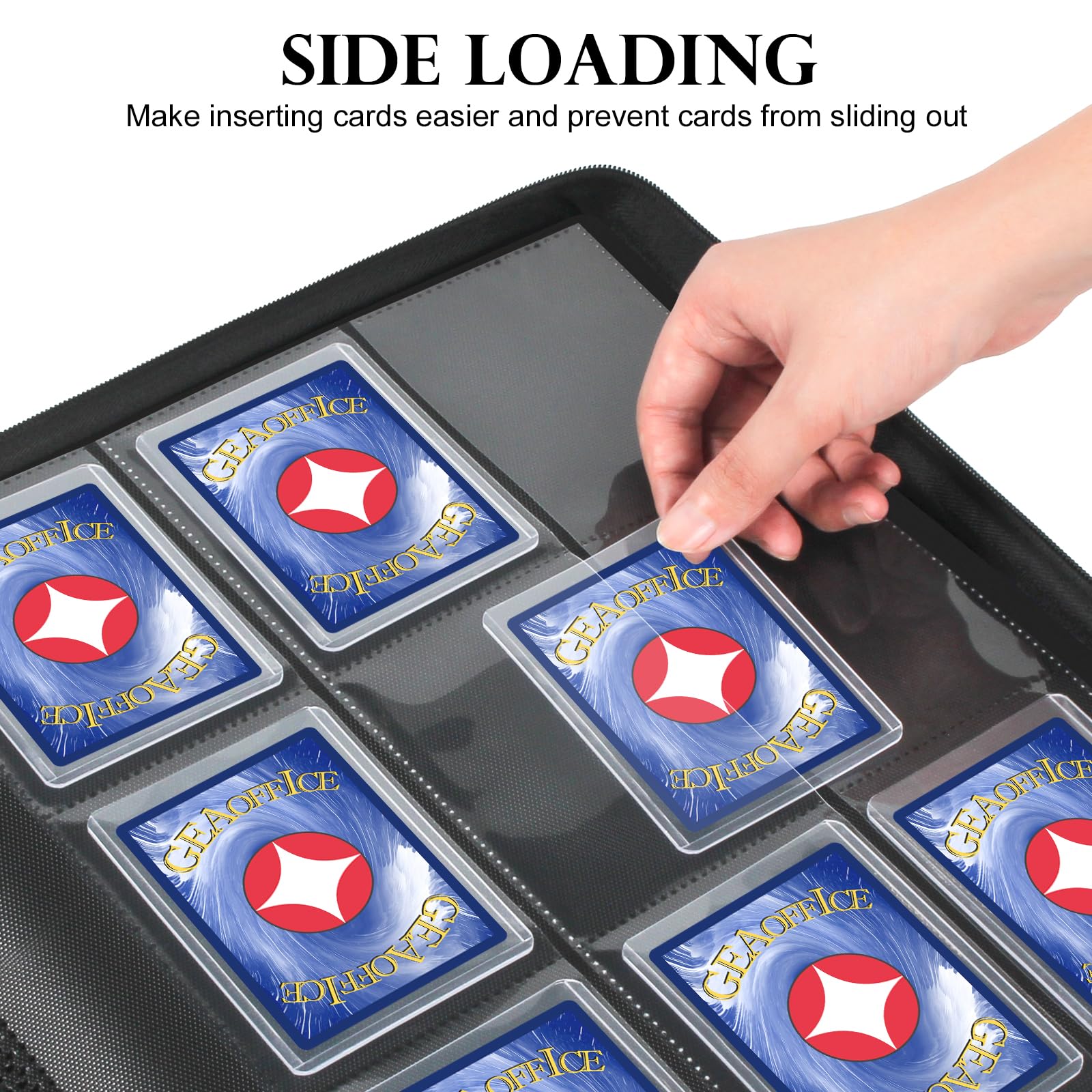 GEAoffice acid-free non-PVC pages keep cards safe while viewing.