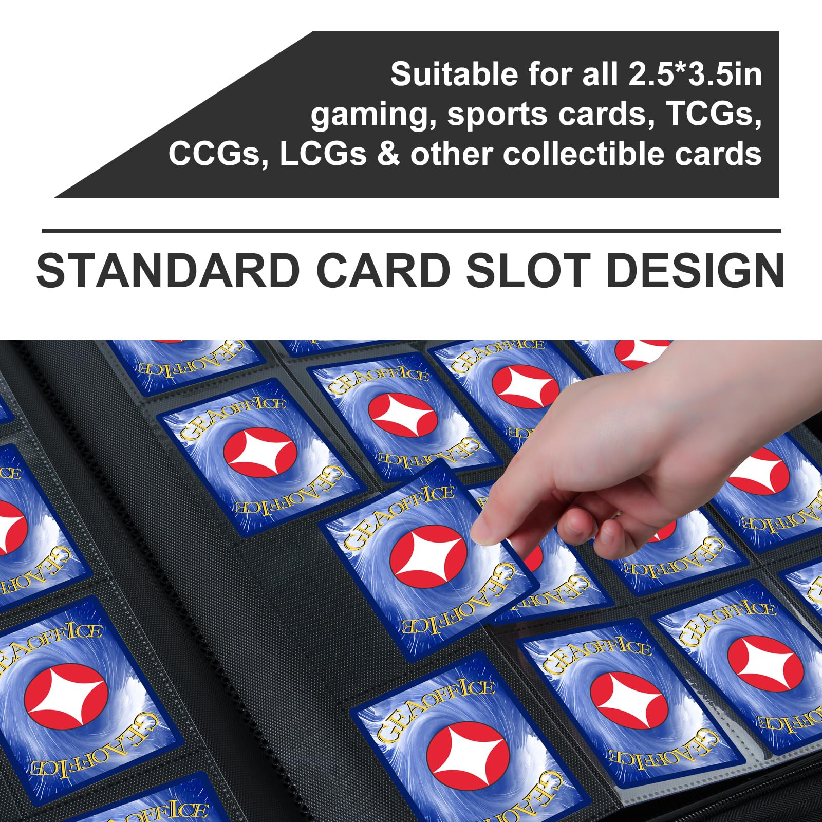 GEAoffice archival-safe pages keep MTG and TCG cards pristine.